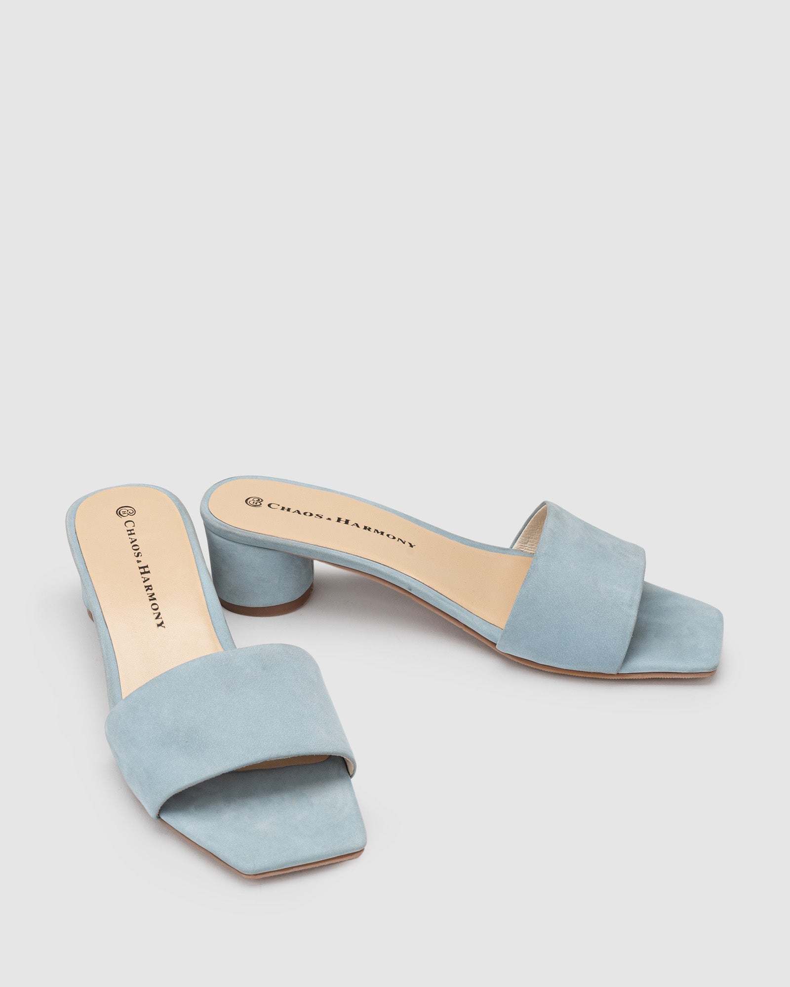 Cleo Heel - French Blue - Premium Low Heels from Chaos & Harmony - Just $299! Shop now at Chaos & Harmony
