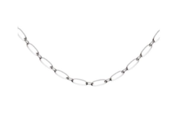 Oval Necklace / Silver